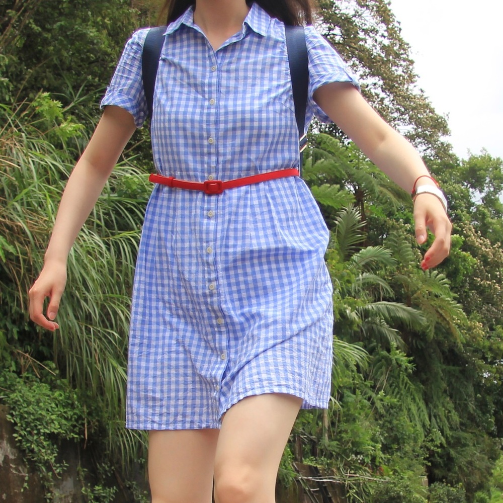Cotton shirt dress